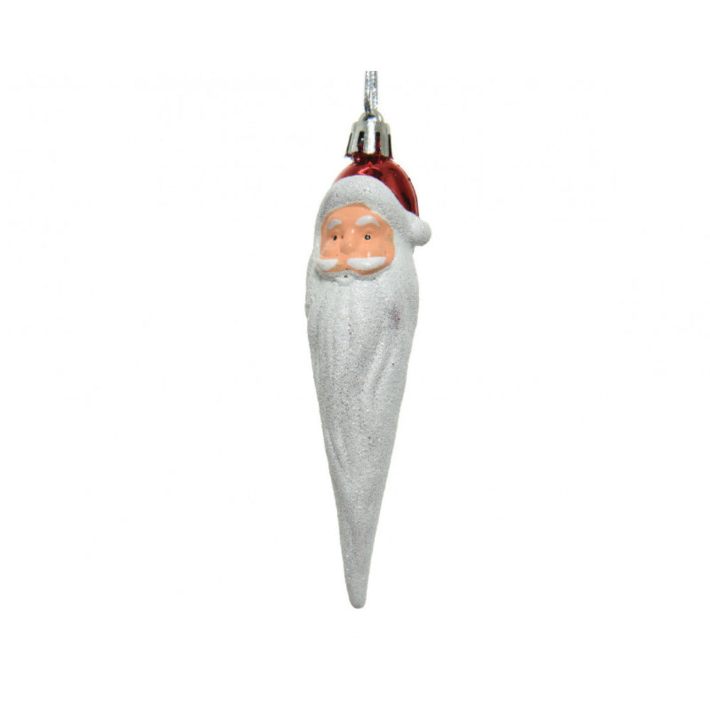 Decoris Hanging Shatterproof Santa Drop 13cm