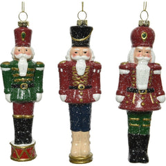 Decoris Hanging Shatterproof Nutcracker 16cm - 3 Assorted