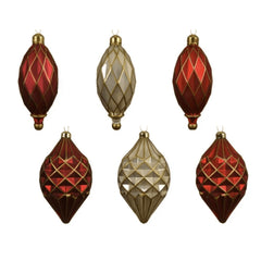 Decoris Hanging Glass Ornament 14cm - 6 Assorted Designs