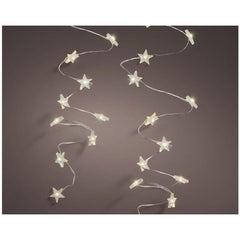 Lumineo BO 20 Micro-Led Star String Light 95cm - Silver/Warm White