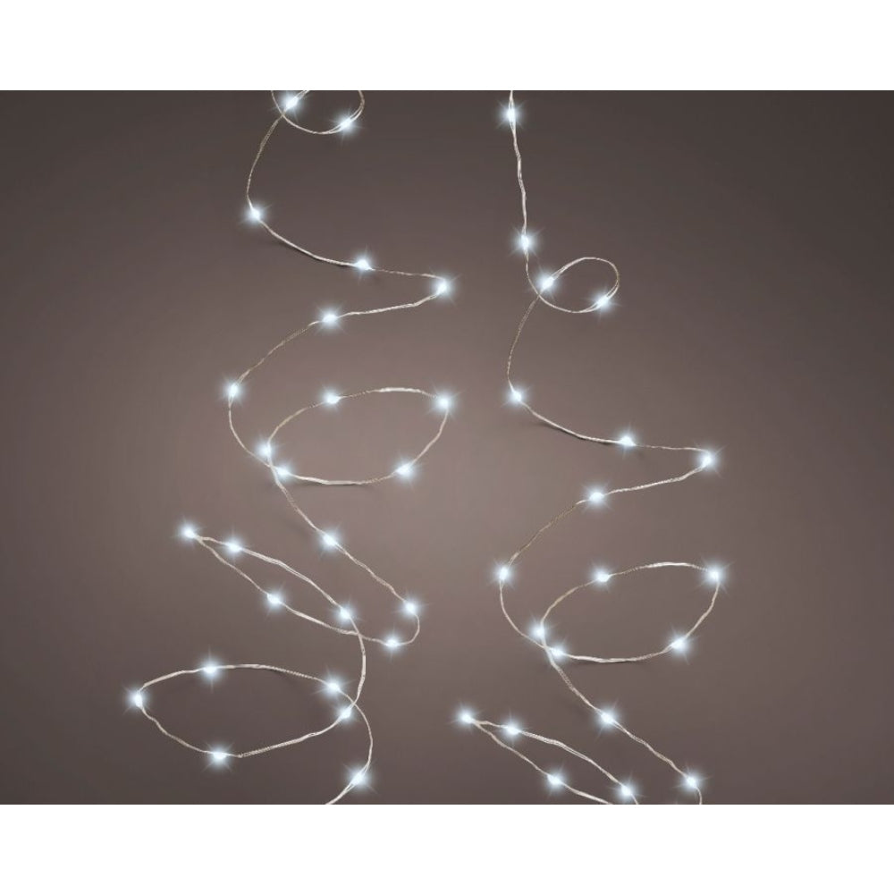 Lumineo 120 Micro Led Stringlight 5.95m - Silver/ Cool White