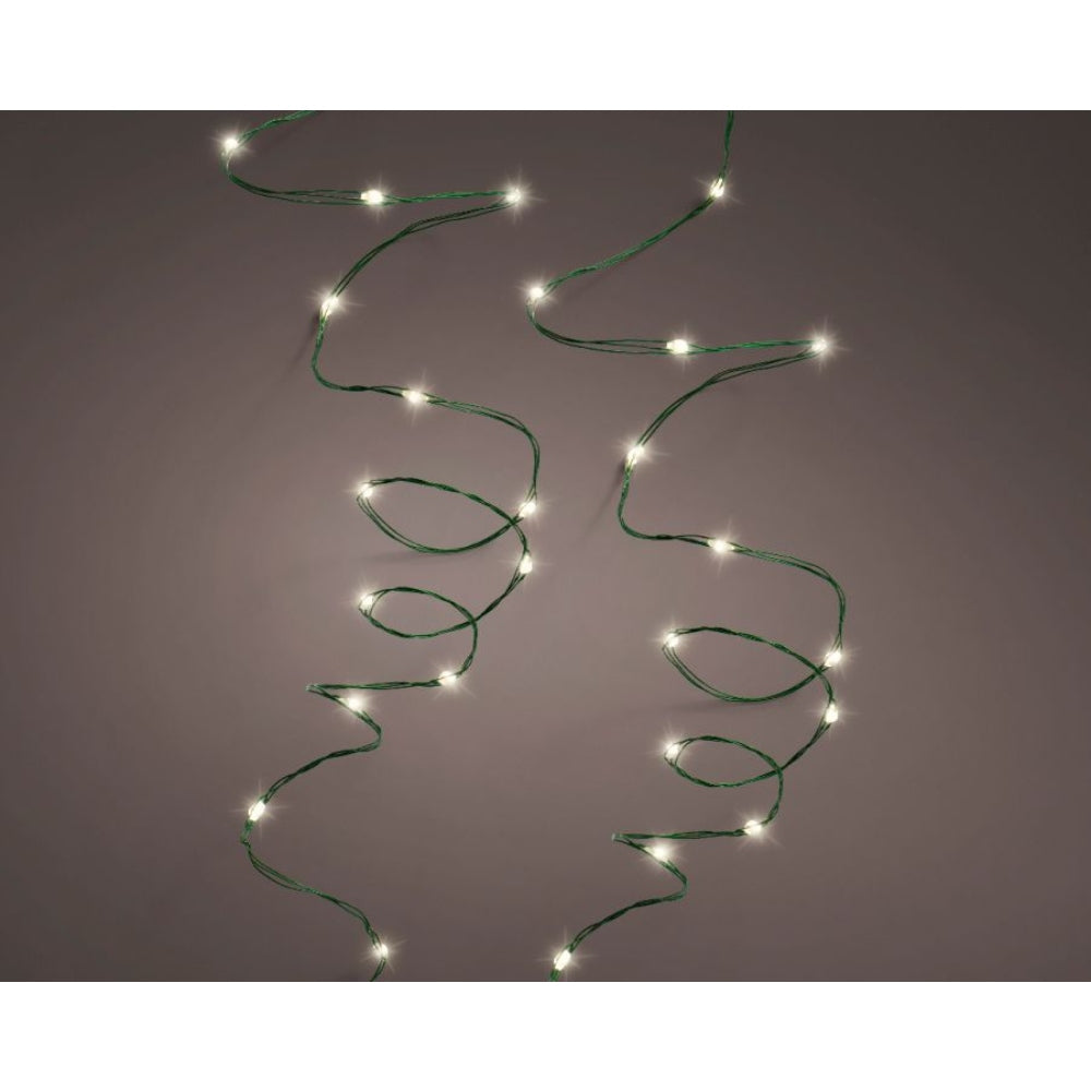 Lumineo 240 Micro-Led Flex Stringlights 18m - Green/ Warm White