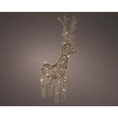Lumineo Steady 48 Led Wicker Deer 69cm - Brown/Warm White