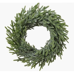 Everlands Frosted Wreath 30cm - Green