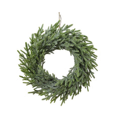 Everlands Frosted Wreath 42cm - Green