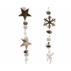 Decoris Garland with Stars or Snowflake 105cm