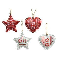 Decoris Iron Ornament 9cm - 4 Assorted