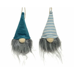 Decoris Hanging Polyester Gnome 15cm - 2 Assorted