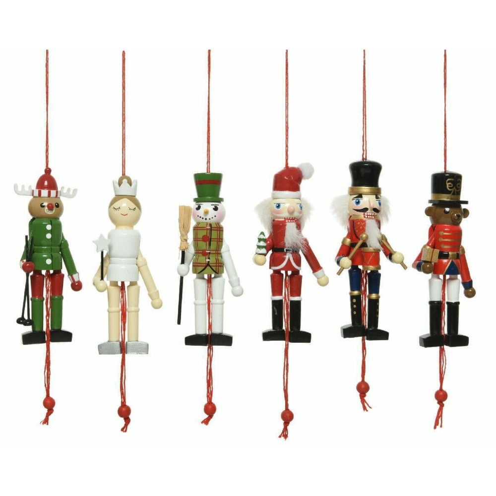 Decoris Firwood Pull Puppet 12.5cm - 6 Assorted