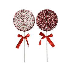 Decoris Hanging Foam Lolly 28cm - 2 Assorted