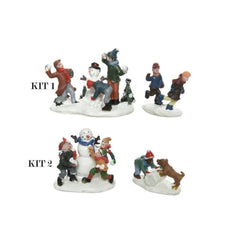 Lumineo Village Polyresin Figures - 2 Assorted