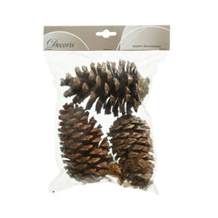 Decoris Decorative Pinecone Set of 3 Pieces 15 x 15cm