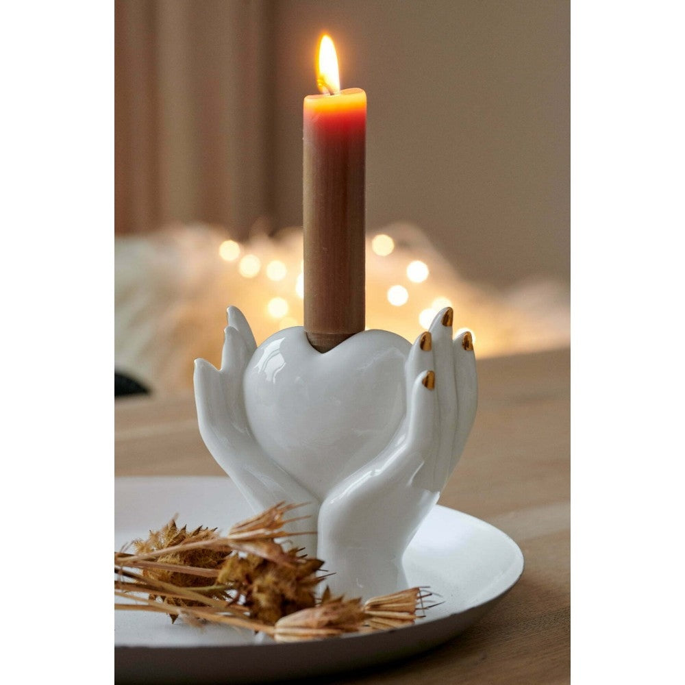 Decoris Porcelain Candleholder 13cm