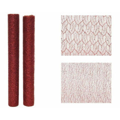 Decoris Polyester Fabric with Glitter Structure 35 x 200cm - Oxblood 2 Assorted