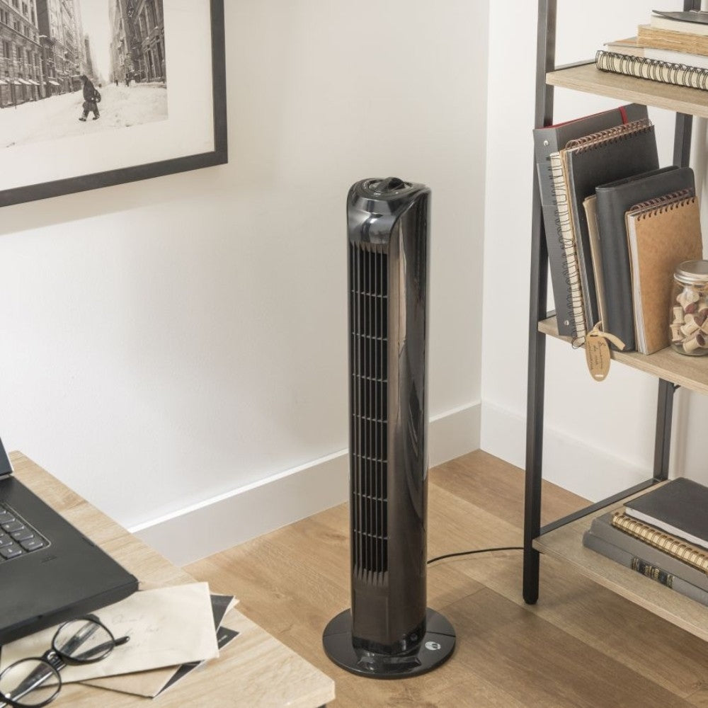 Equation Tower Fan 77cm 45W - Black