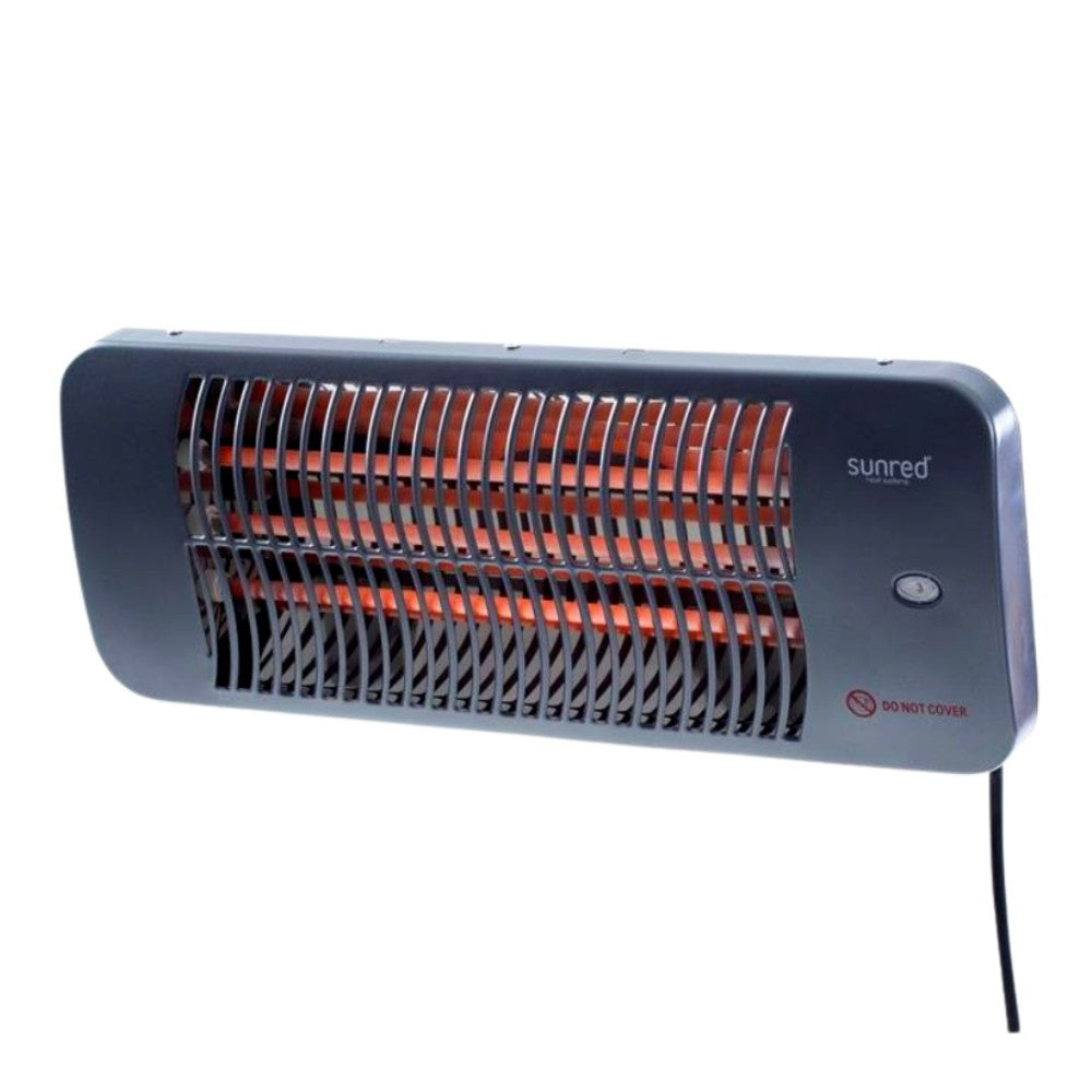 Sunred Lugo Quartz Wall Heater 2000W - Grey