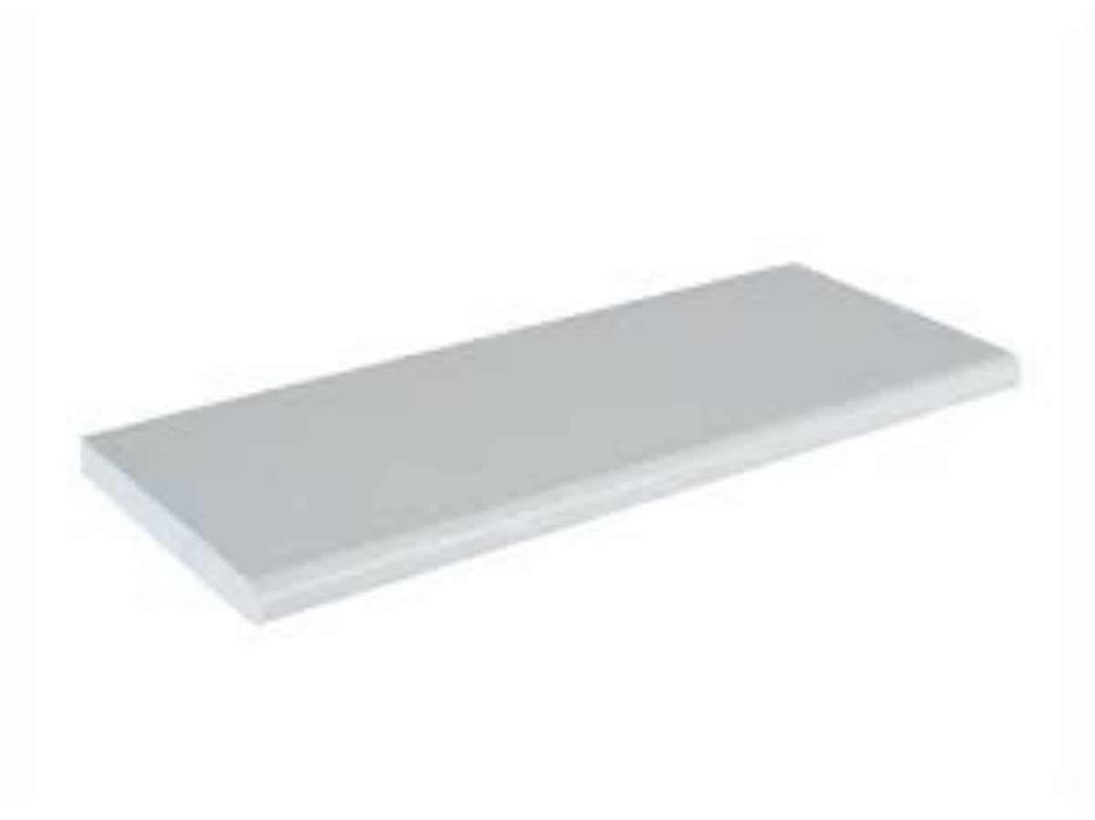 FACED SHELF WHITE/WHITE C. INVISIBLE 18X160X1200 MM