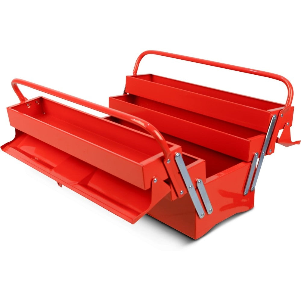 Brick Metal Toolbox with 5 Compartments