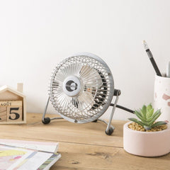 Equation Mini Metal Fan 10cm 15W - Silver