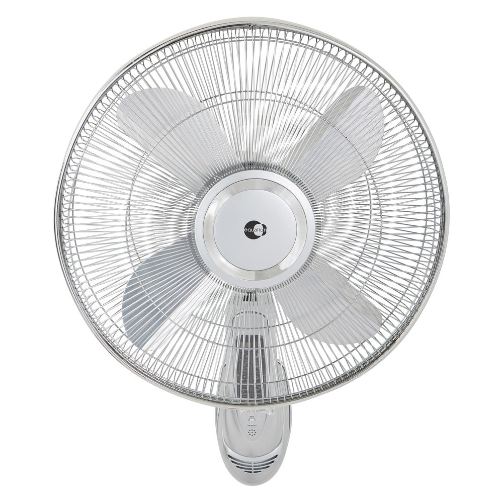 Equation Wall Fan 40cm 55W with Remote Control - Silver