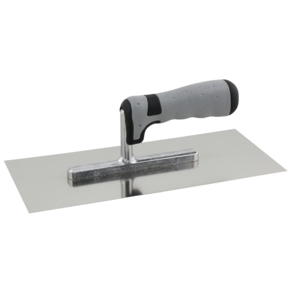 Reca Smoothing Trowel with Soft Handle - Stainless Steel 28 x 13cm