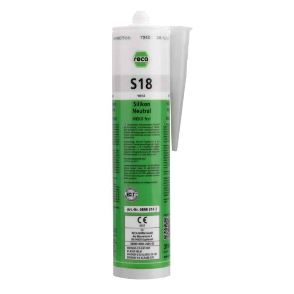 Reca S18 Silicone Neutral Meko-Free 310ml - White