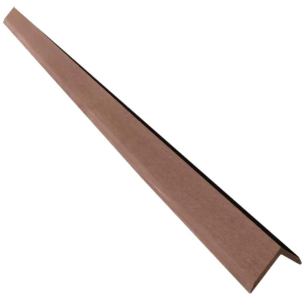 Naterial Composite Finish Profile 240x4x5.5cm 6mm For Decking - Brown