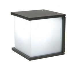 BOX CUBE SQUARE OUTDOOR WALL 1 LIGHT E27 DARK GREY