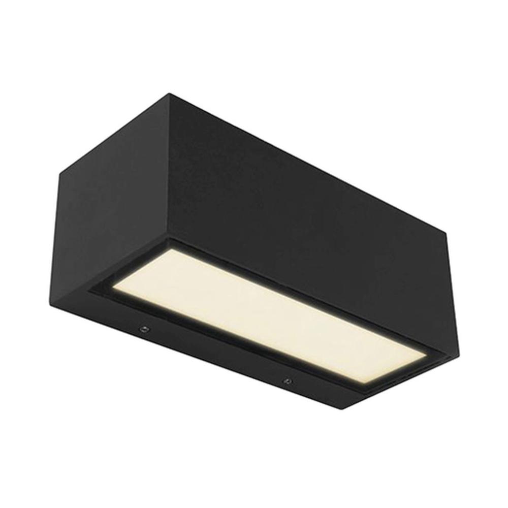 GEMINI SQUARE MEDIUM OUTDOOR LED WALL UP & DOWN 1 LIGHT DARK GREY