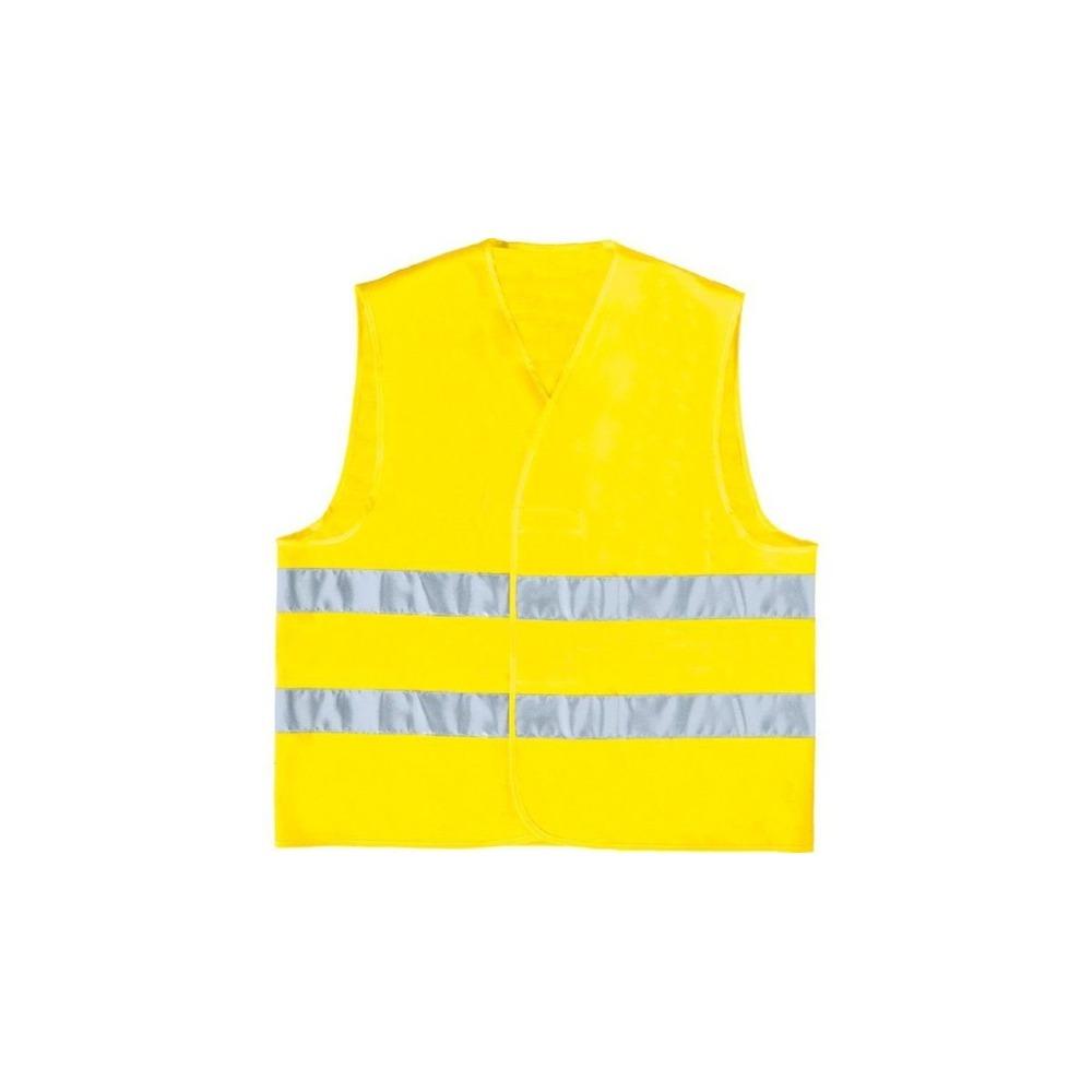 Delta Plus Polyester High Visibility Vest with Parallel Assembly Fluorescent Size L - Yellow