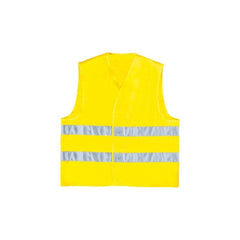 Delta Plus Polyester High Visibility Vest with Parallel Assembly Fluorescent Size L - Yellow