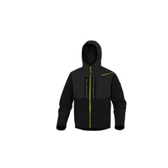 Delta Plus Softshell Polyester Jacket Size XL - Black/ Yellow