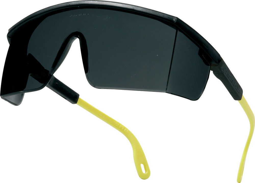 Delta Plus Polycarbonate Single Lens Glasses - Smoke