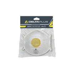 Delta Plus FFP2 Mask Set of 2 with Valve - White