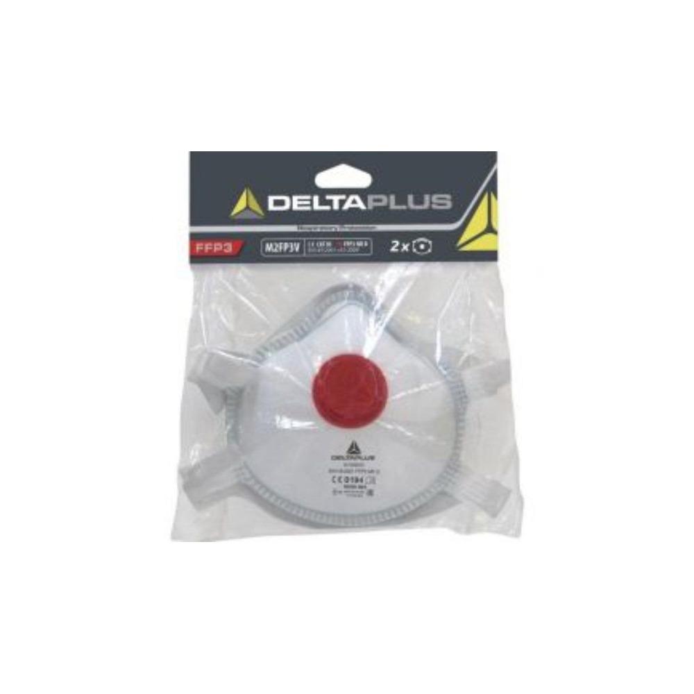 Delta Plus FFP3 Mask Set of 2 with Valve - White