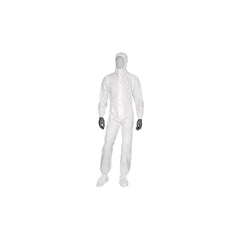 Delta Plus Polypropylene Disposable Overalls with Hood Size XL - White