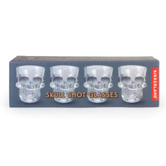 Kikkerland Skull Shot Glasses Set of 4