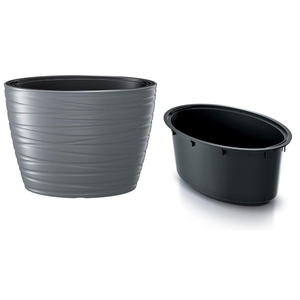 Prosperplast Maze Planter 58.5x38.5x42.3cm - Stone Gray