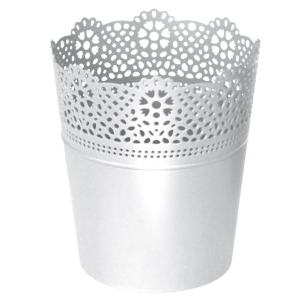 Prosperplast Lace Planter 16x16x18.5cm - White