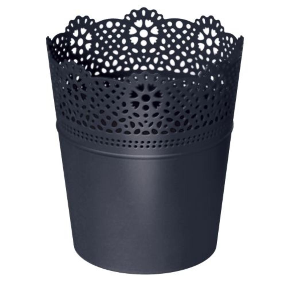 Prosperplast Lace Planter 16x16x18.5cm - Anthracite