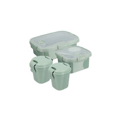 Curver Lunch Box Set of 4 Pieces with Cutlery - Green