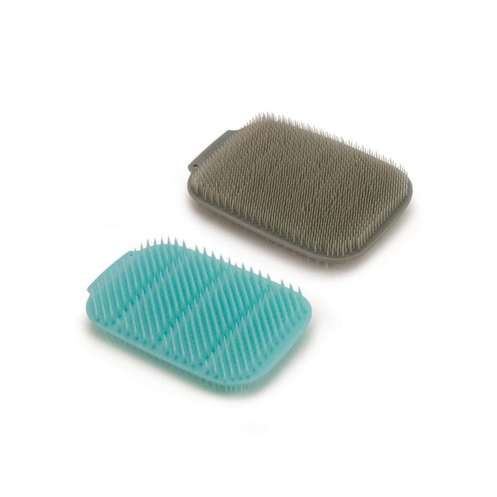 JJ DUO WASHING-UP SCRUBBER (2-PACK) - GREY/MINT (AW20 - 85174)