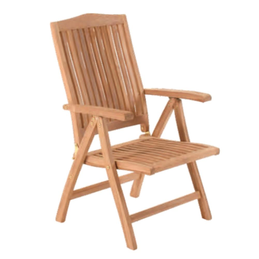 Wooden Teak Bali Reclining Chair