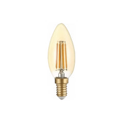 Optonica Led Bulb C35 4W E14 400LM 2500K - Golden Glass