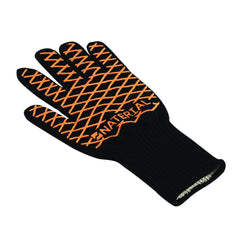 Naterial Bbq Gloves Black/Orange Silicone Grip.