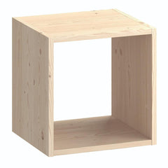 Library Kubik  - 1 Vano   Pino Massiccio grezzo 360x300x360mm