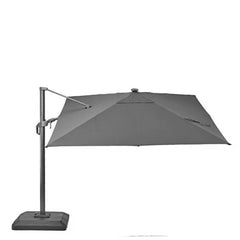 Naterial Sonora Side Umbrella With LED, Inculding Base 290x290cm Dark Grey Shadow,