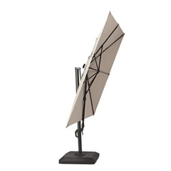 Naterial Sonora Side Umbrella With LED, Inculding Base 290x290cm Taupe Moon,