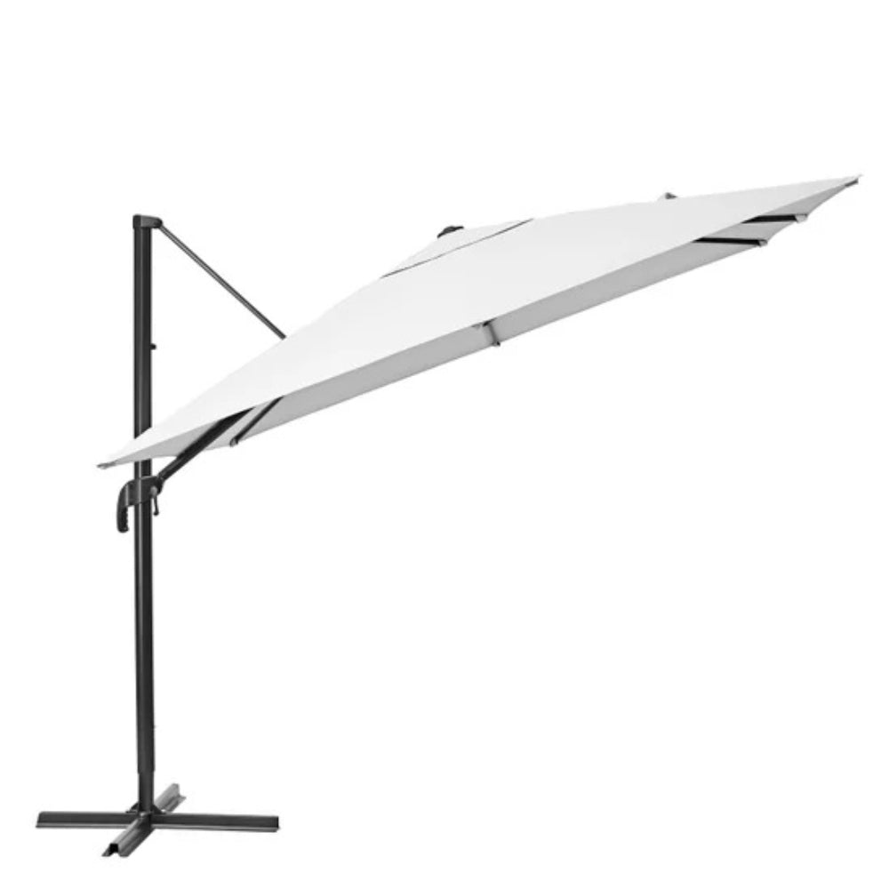 Naterial Aura Side Umbrella 290x290cm White,