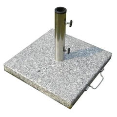 Naterial Umberlla Base 30kg Granite Grey With Stainless Steel Pole 45x45x36cm